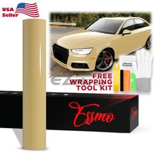 Essmo Pet Super Gloss Cloudy Yellow Vehicle Vinyl Wrap Decal Sheet Like Paint