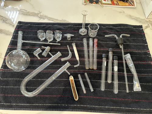 Vintage Scientific Laboratory Glassware Mixed Lot of 23