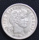 1906 Barber Dime AU