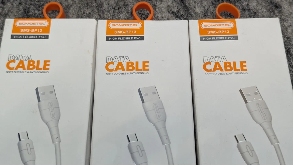 5 New SOMOSTEL USB Type C Data Cable 2.1A 3ft Fast Charging USB-A to USB-C Cord - Image 4 of 4