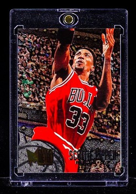 Scottie Pippen VINTAGE ETCHED METAL FOIL CARD 1995-96 Fleer Metal Bulls