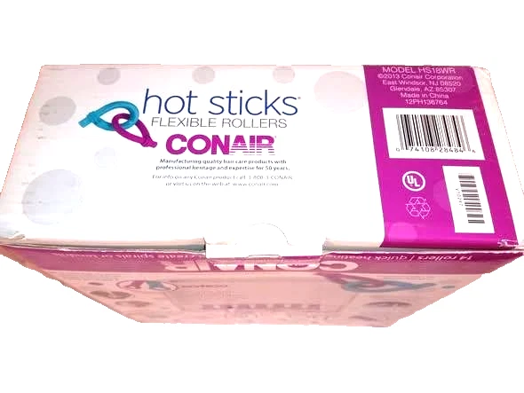 Conair Hot Sticks Flexible Rollers Tourmaline Ceramic Hair Curlers 14 Rollers - Image 4 of 4