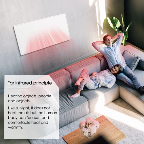 700W Electric Wall Mounted Panel Heater Far Infrared Panel Radiator Space Heater - Picture 8 of 9