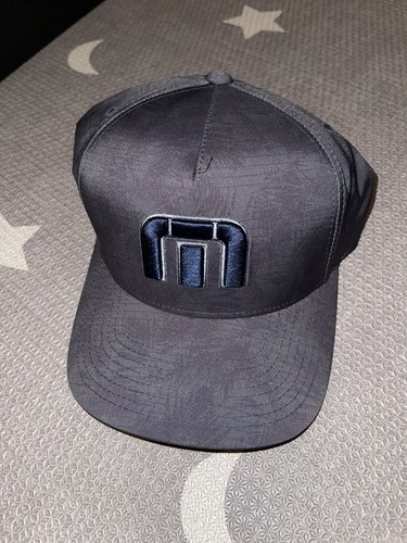 Travis Matthew Golf grau blau verstellbare Druckknopflasche Truckermütze Kappe