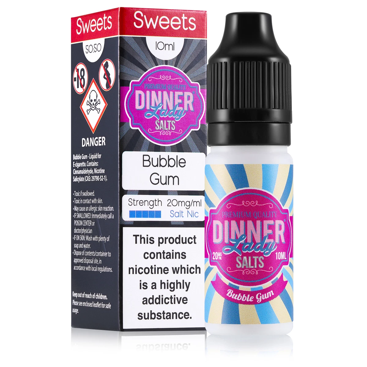 Bubble Gum Liquid Mit Nikotin IVG Salt - Bubble Gum - E-Liquid - Nikotin 20  mg/ml - Nikotinsalz