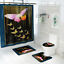 thumbnail 12  - 1/3/4 Pcs Butterfly Shower Curtain Waterproof Mildew-proof Non Slip Bath Pad