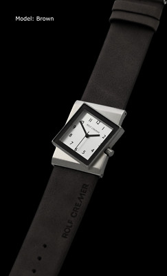German designer Rolf Cremer model BIG TURN STEEL wristwatch