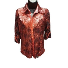 Unknown Boutique Cowgirl Woman's Size Medium Blouse