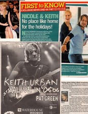 country singer KEITH URBAN-  1/2 pound original career clippings lot (90 pages!)