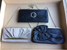 Bundle Of 3 Evening Purses- Black & Taupe Jane Norman, Jasper Conran Jessica Mcc