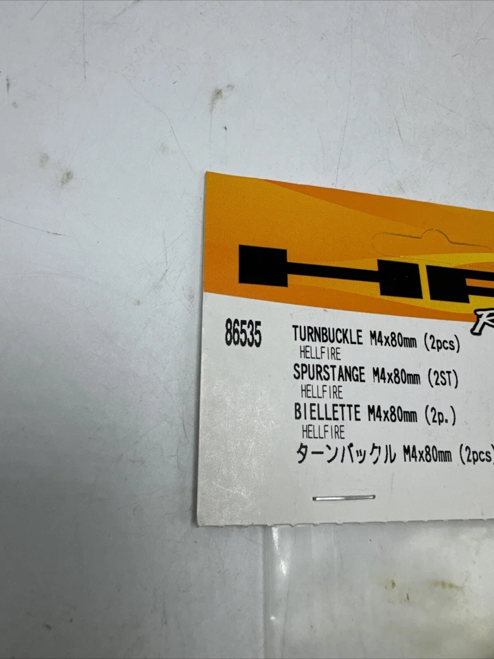 HPI Racing #86535 Turnbuckle M4 x 80mm Hellfire New In Package - Image 2 of 4