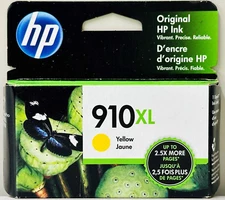 New Genuine HP 910XL Yellow Ink Cartridges OfficeJet Pro 8020 8025