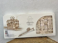 UGEARS Tram On Rails 3D Wood Mechanical Models Ages 14+ STEM NEW SEALED