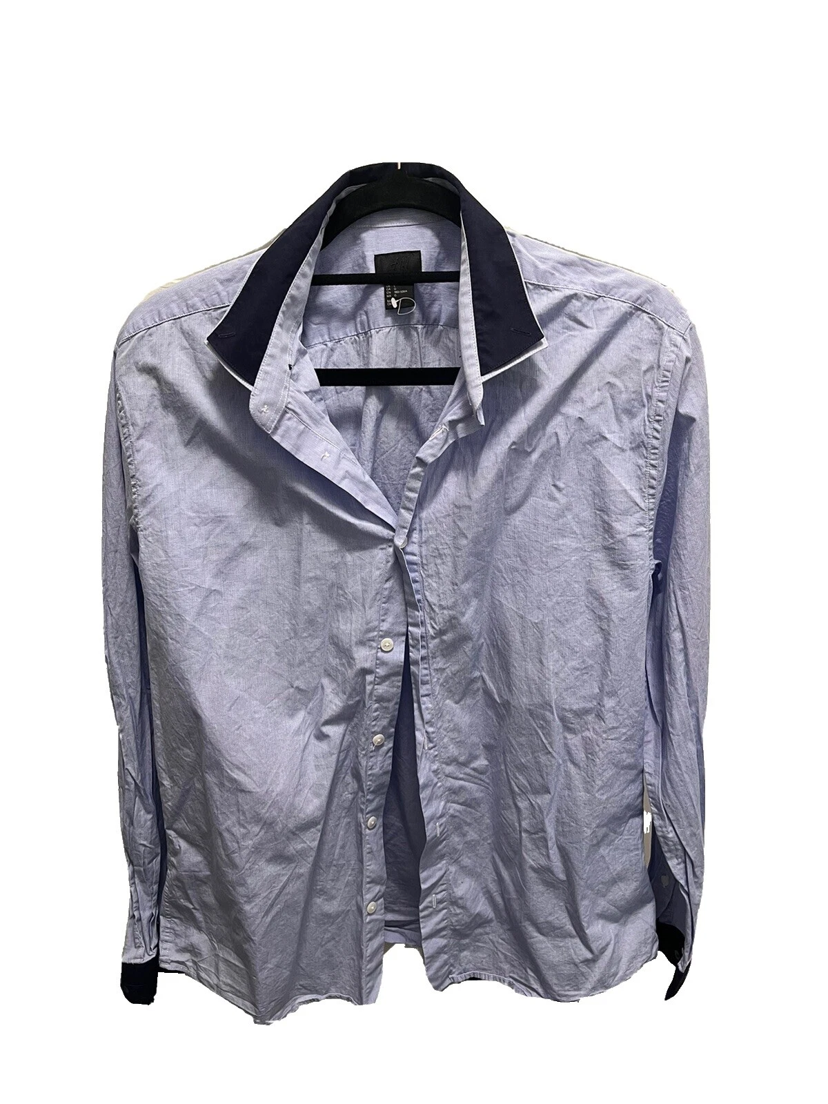 H&M Cotton Blend Regular Fit Dress Shirts for Men