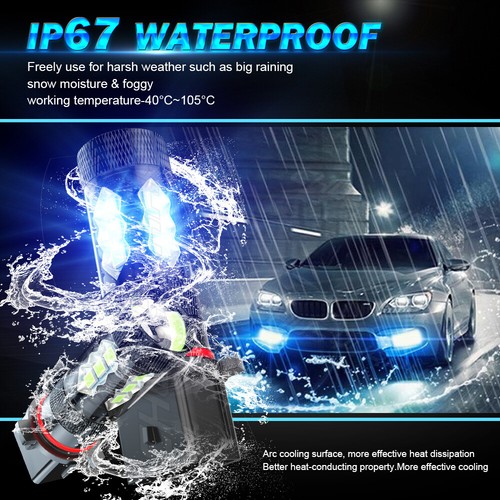 2x 12278 PSX26W LED Fog Light Bulbs 8000K blue for GMC Yukon 2015-2020 Yukon XL - Picture 20 of 24