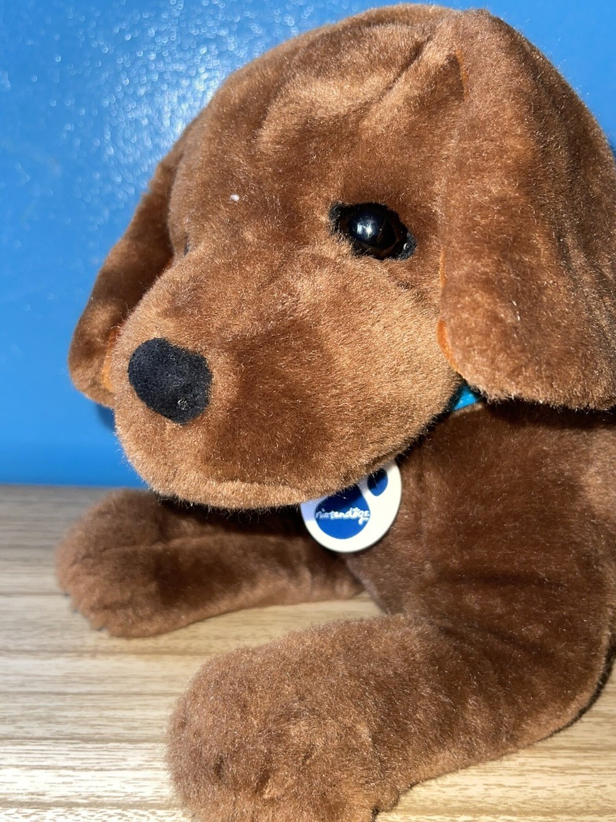 Tomy 2006 Nintendogs Large Chocolate Brown Labrador Lab Plush Pat