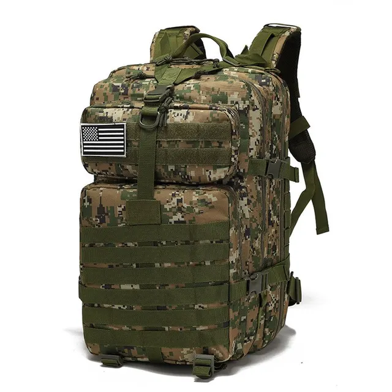 Men Hiking Backpack Big Capacity for Army Tactical Men Backpack Military Camoufl-image