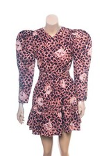 Ulla Johnson Dress In Henna Print XS 2 Women's Casual Long Sleeve Mini NWD 33841