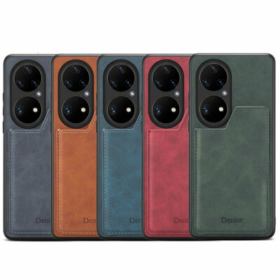 Luxury Leather Case Card Pocket Shockproof Case Cover For Huawei P50 P50 Pro