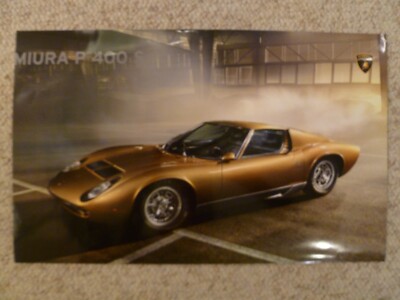 1966 - 1971 Lamborghini Miura P400 S Coupe Picture, Print, Poster RARE Awesome