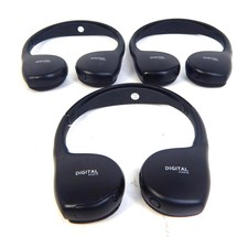 Lot 3 Digital Audio Wireless Infrared Headphones Gm -as Is- Free Shipping