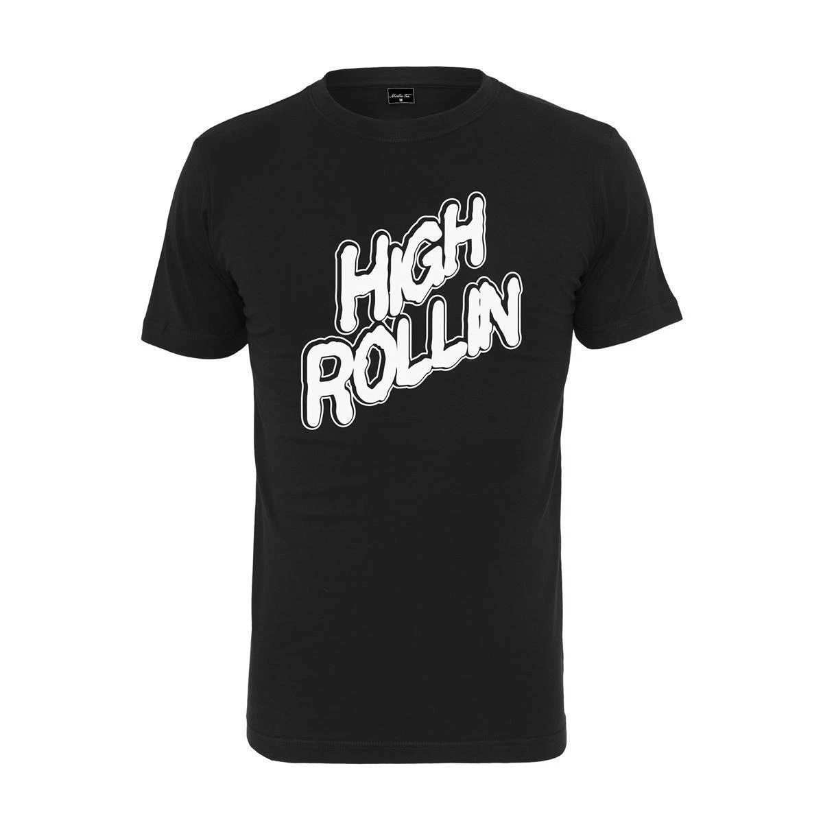 Mister Tee High Rollin Tee T-Shirt Top Shirt Print Lettering Black Men New