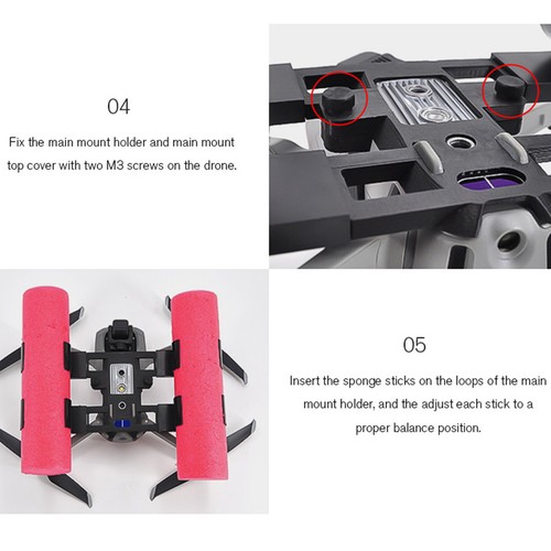 Float Landing Gear Buoyancy Frame Accessories For DJI Mavic AIR2 S Drone - Picture 9 of 10