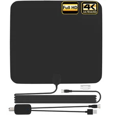 2024 Amplified HD Digital TV Antenna 250+ Miles Long Range Indoor Outdoor - 4K