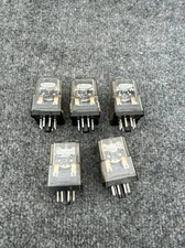 Lot Of 5 - Dayton 1A484E 12VDC 8 Pin 10A General Purpose Relay Socket Mounted