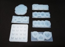 1pz mini stampo silicone per resina fai da te forma farfalla,fiore,cuore  bijoux