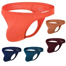 Zonbailon Mens G-strings Sexy Bikini Comfort Big Bag Low Rise Lightweight