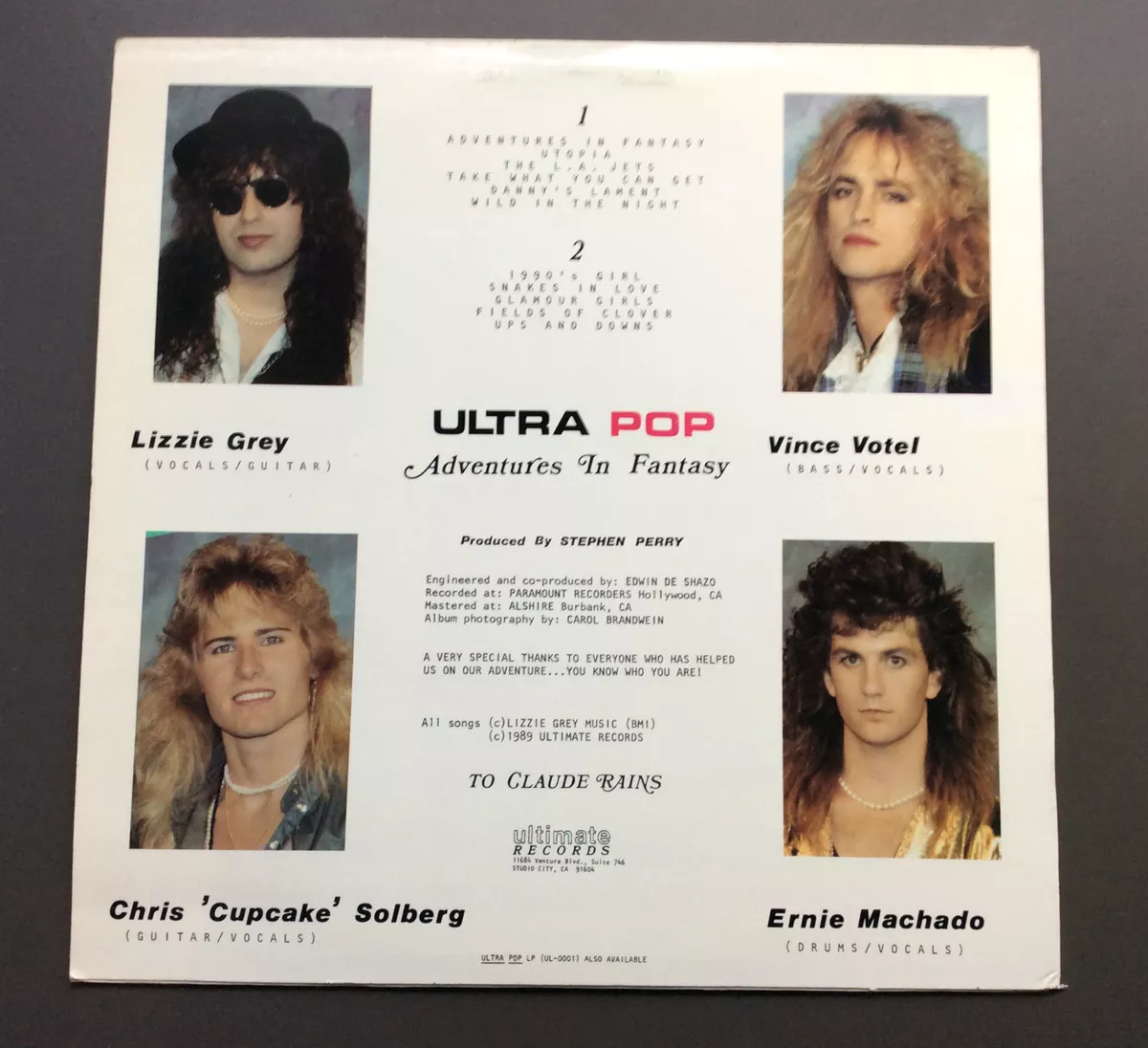 ULTRA POP - Adventures In Fantasy Vinyl LP Record VG+ USA Pressing Lizzie  Grey | eBay