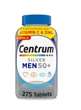 Centrum Silver MultiVitamin MultiMineral Complete Vitamin 275 Tabs Men Over 50+