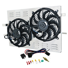 Aluminum Shroud Fan For 1997-2004 2003 Ford Mustang Gt Svt Cobra 4.6l 5.4l V8
