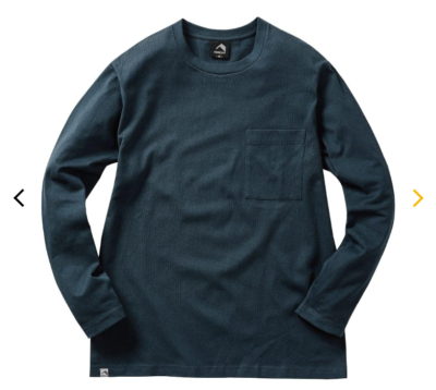 Heavyweight Cotton Oversized Long Sleeve T-Shirt Navy
