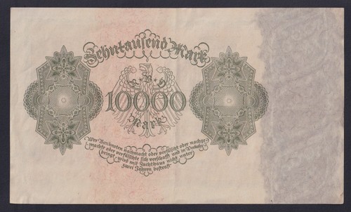 Germany Banknote 10000 Mark 1922 P.-71 SPL++/XF++ - Picture 2 of 2
