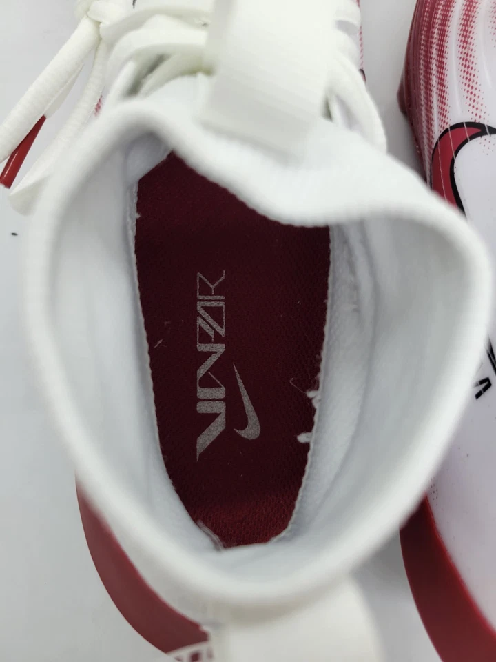 Men's Nike Air Zoom Vapor Pro 1 White Crimson Football Cleat HM8850-102 Size 8.5 - Image 4 of 4