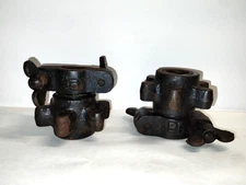 DP Spin Lock 1" Weightlifting Barbell Collars Set Of 2, Vintage, Heavy Duty