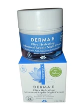 Derma E Ultra Hydrating Advanced Repair Night Cream 2oz New Sealed Hyaluronic
