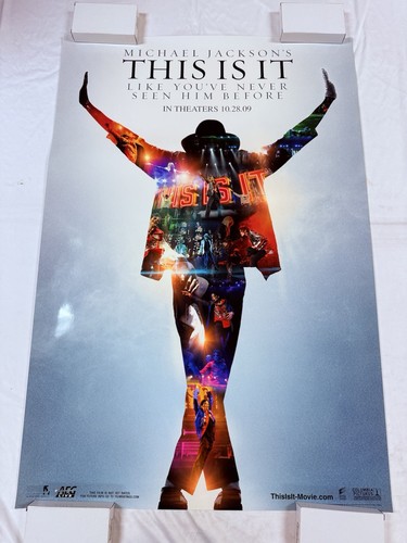 2009 Michael Jackson This Is It Original Unused 27x40 Movie Poster Mint Glossy