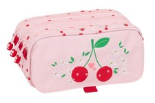 GLOWLAB FRUTITAS - Triple Big Pencil Case, Children's Pencil Case, Ideal for Sch