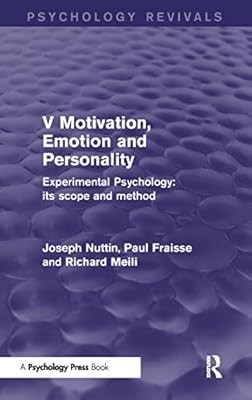 Experimental Psychology Its Scope and Method: Volume V (Psychology Revivals): Mo