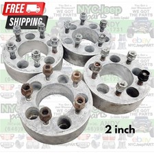 2 Wheel Spacer Jeep Wrangler 87-06 Yj Tj 5x4.5 Bolt Spacers Set Of 4
