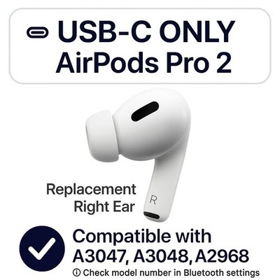 Buy Apple AirPods Pro 2 USB-C Right Earbud Replacement A3047