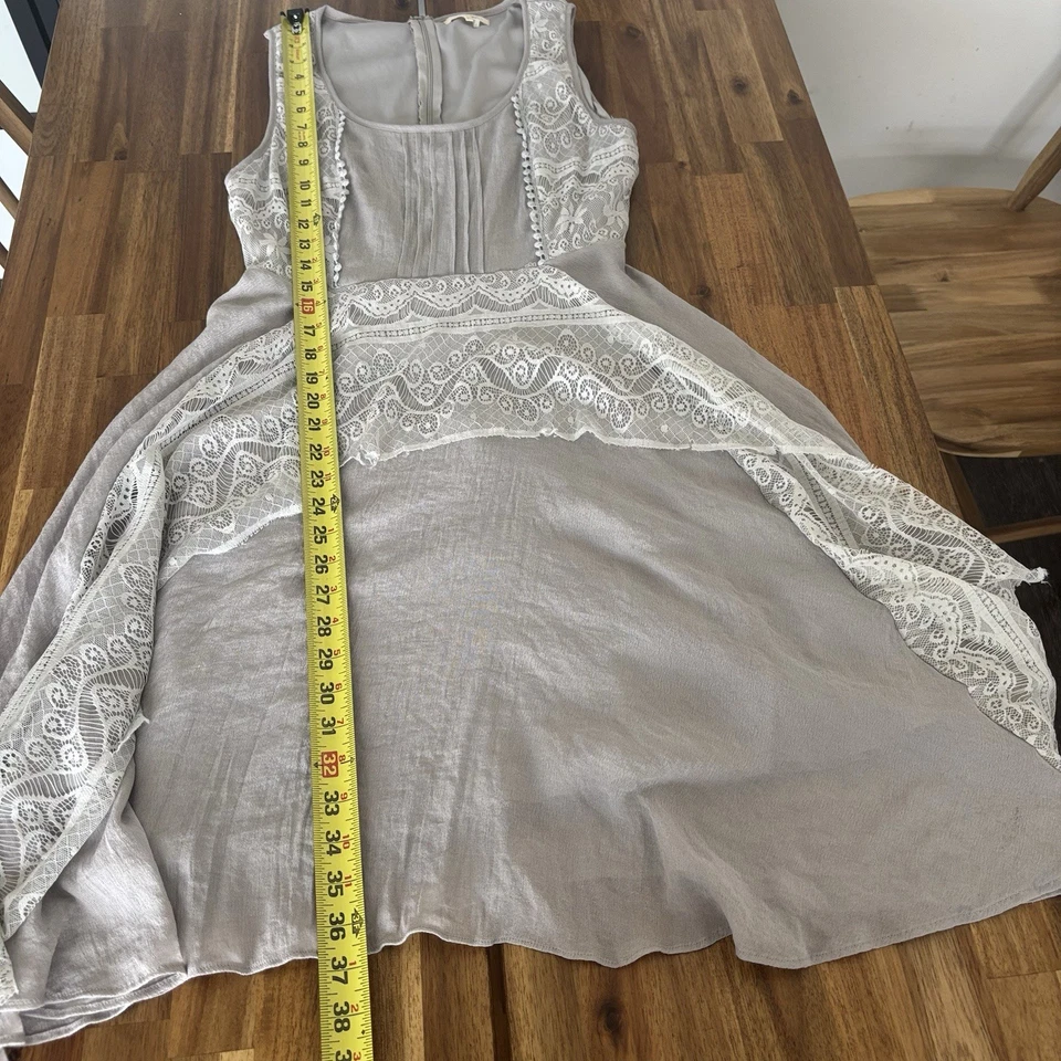 De colección RYU Anthropologie Vestido Campesino Encaje Boho Romántico Para Mujer Grande Y2K Casa de Campo Foto 4 de 4