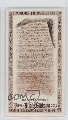 2013 Topps Allen & Ginter's Famous Finds Minis Rosetta Stone #RS af0
