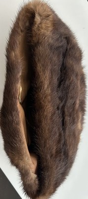 Vintage Brown Mink Fur Bucket Hat Vintage 70s Dark Brown Genuine Mink Fur Hat Bucket Hat Cap  main image 2