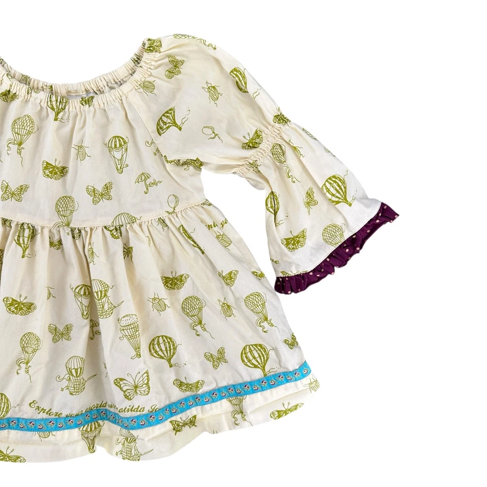 Vestido Matilda Jane Pintura Por Números Globo Aire Caliente Mariposa Boho Niñas 2 Foto 2 de 4