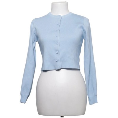 Missguided, Strickjacke, Damen, Größe: S, Blau, Einfarbig, Rippenstrick #kBF