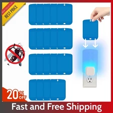 20 Pcs Refill Glue Cards – For Stem/Wondercide Indoor Insect Light Trap, Blue UV